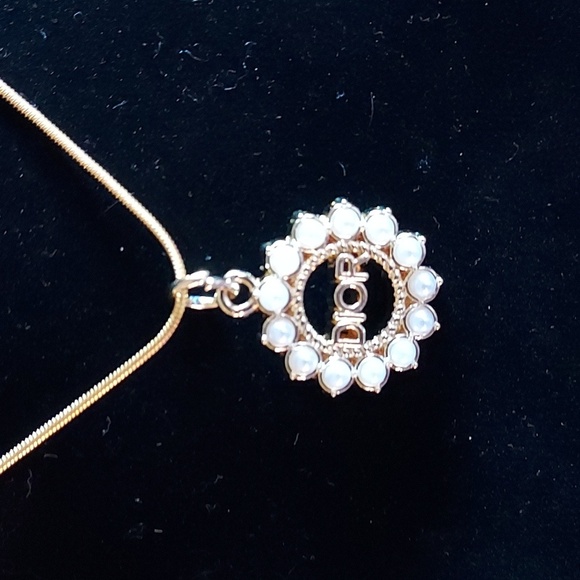 Upcycled Jewelry - Upcycled Gold Necklace with Pearl Accents #5